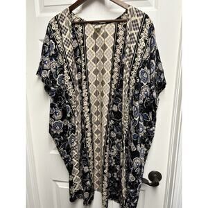 Women’s Kimono or Swim Suit Cover Up, One Size Fits All. Beautiful Floral